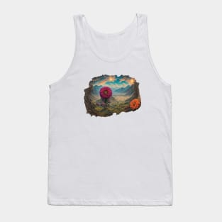 Dahlia Art Deco Vintage Eastablished Retro Tank Top